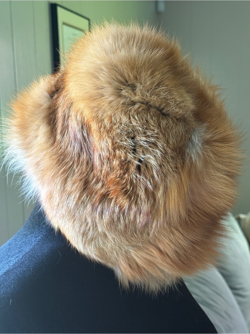 Plush Red Fox Fur Hat